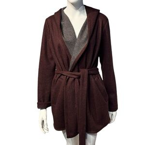 Max Studio Deep Purple/plum Sweater Wrap Size Medium
